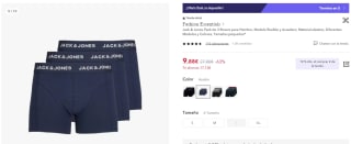 Jack & Jones-Pack de 3 Boxers para Hombre por 9,88€