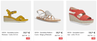 Geox sandalias,bailarinas y tacones desde 14,99€ preciazos