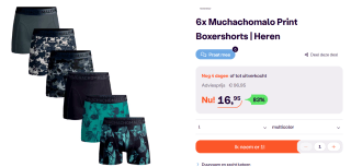 Heren 6-pack Muchachomalo Print Boxershorts voor €16,95 bij Ibood