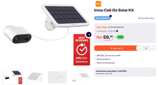 Imou Cell Go Solar Kit securitycamera voor €59,95 bij iBOOD