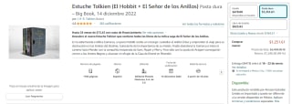 Boxset El Señor de los Anillos Trilogía + El Hobbit (Español) por $1,252 en Amazon