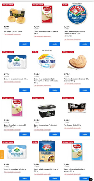 50% que Vuelve desde Carrefour.