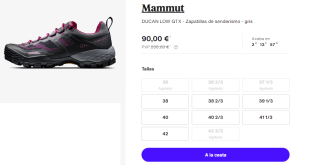 Zapatillas de senderismo para Mujer Mammut Ducan Low Gore-Tex por 90€