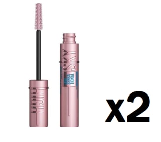 2 Unidades de Maybelline New York, Máscara de Pestañas Lash Sensational Sky High Waterproof, Longitud sin Límites y Volumen Redefinido, Resistente al Agua, Negro por 10.73€