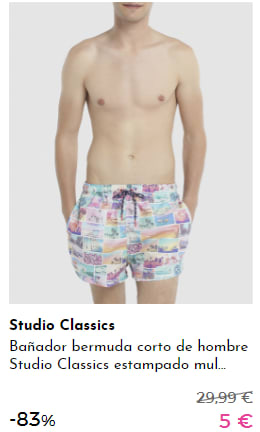 Studio Classics - Prendas para ellos por 5€ y 7€
