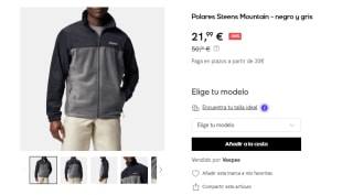 Columbia Forro polar Steens Mountain por 21,99€