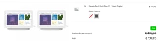 Google Nest Hub 2-pack met 30% korting voor KPN Klanten bij Tink