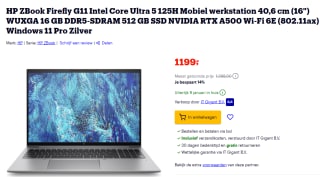 HP ZBook Firefly 16 inch G11 (98M72ET) laptop voor €1199 bij Bol