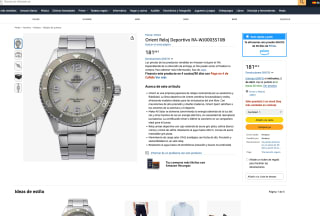 Reloj Orient Mako Deportivo RA-WJ0003S10B por solo 181,88€