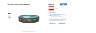 Piscina Tubular 396x84 cm por solo 179€