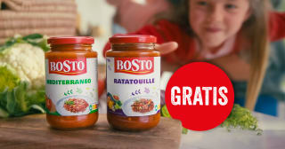 Gratis Bosto pastasaus door 100% cashback