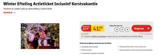 Winter Efteling Actieticket vanaf €34 bij Kruidvat