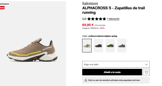 Salomon ALPHACROSS 5 Zapatillas trail por 65,95€