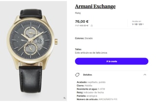 Reloj para Mujer Armani Exchange por 76€