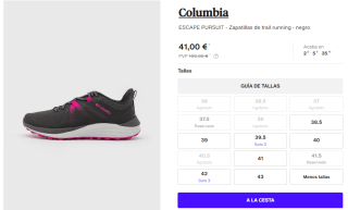 Zapatillas de Trail Running de Mujer Columbia Escape Pursuit por 41€