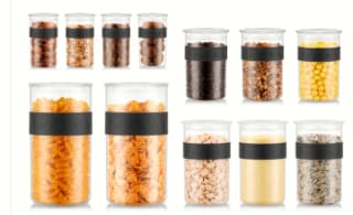 Set van 12 stuks Bodum voorraadpottten voor €35,95 dmv code bij Bodum