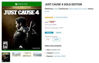 Just Cause 4 Gold Edition PS4 y XBOX a $200 en GamePlanet