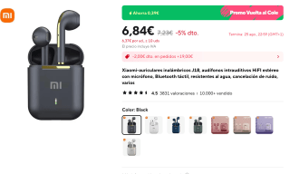 Xiaomi-auriculares inalámbricos J18 Por 6,82€