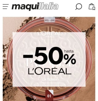 Hasta el -50% de Descuento en L'Oreal.