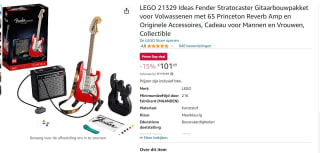 LEGO® Ideas Fender® Stratocaster™ voor €101,89 bij Amazon