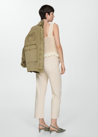 Jeans slouchy cinturón vuelta para Mujer por 5.99€