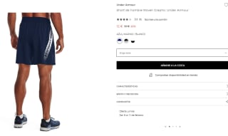 Short de hombre Under Armour Woven Graphic por 12€