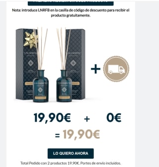 Si compras uno pagas los gastos de envío y el producto gratis