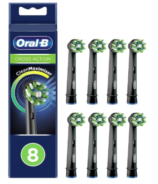 Pack x8 cabezales recambios Oral-B CrossAction por 19,99€