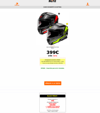 Casco SCHUBERTH S3 Daytona FIBRA Carbono vidrio ECE22.06 Flúor por solo 399,46€