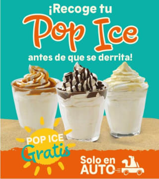 Pop Ice Gratis con tu pedido de Popeyes