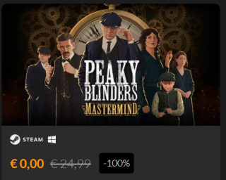 Peaky Blinders: Mastermind gratis bij Fanatical