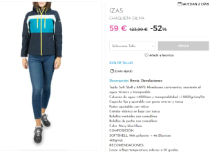Chaqueta para Mujer Izas Gilma por 59€