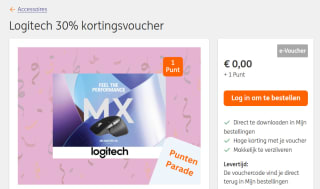 Logitech 30% kortingsvoucher voor 1 ING rentepunt