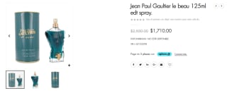 Perfume Jean Paul Gaultier Le Beau 125ml por $1,710 en UFRA