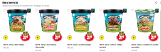 Alle smaken Ben & Jerry's ijs voor €2.99 bij Dirk