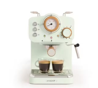 Cafetera CREATE express acabado mate Presión 20 bar 1,25L THERA RETRO por 88,22€ (Nuevos usuarios por 52,93€)
