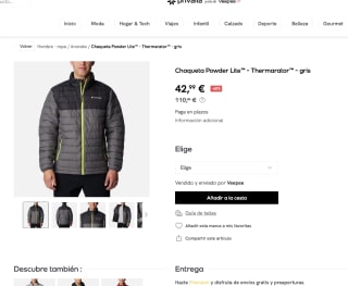 Chaqueta COLUMBIA Powder Lite Thermarator Hombre por 42,99€