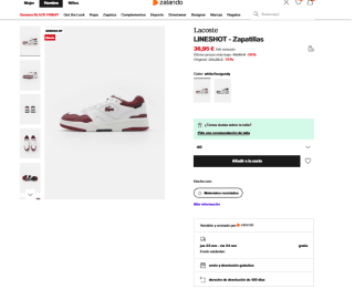 Sneakers Lacoste Lineshot por solo 36,95€