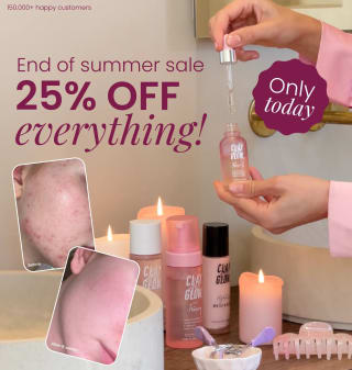 End of Summer Sale 25% op alles bij ClayAndGlow