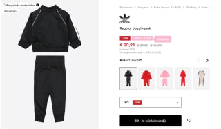 Adidas Regular Joggingpak maat 62/80 voor €20,93 bij About You