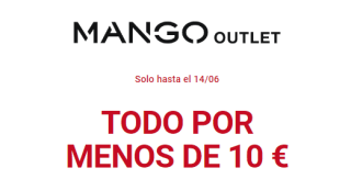Desde Mango outlet todo por menos de 10€