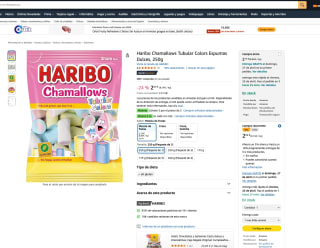 3 Haribo Chamallows Tubular Colors 250g por solo 3,65€