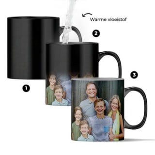 Gepersonaliseerde magic mok met foto voor €5,99 dmv code bij CanvasCompany