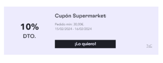 Nuevo cupón 10% EXTRA descuento en productos supermercado en Miravia