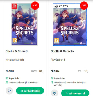 Spells & Secrets voor €18 bij Nedgame