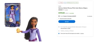 Muñeca Mattel Disney Wish Asha Música Mágica por $199 en Walmart