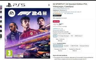 Juego PS5 EA SPORTS F1 24 Standard Edition Castellano por 24,90€