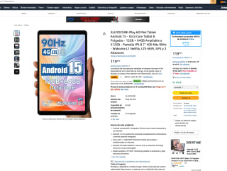 ALLDOCUBE iPlay 60 Mini Tablet Android 15 por solo 84,99€