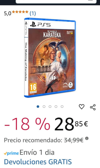 The Making of Karateka PS5 por 28,85€.