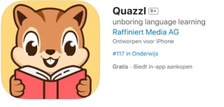 Quazzl 9+ unboring language learning lifetime gratis voor IOS
